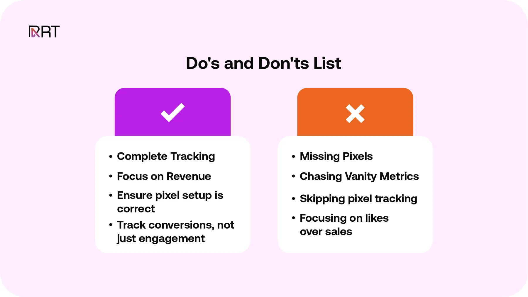 Common tracking pitfalls illustration