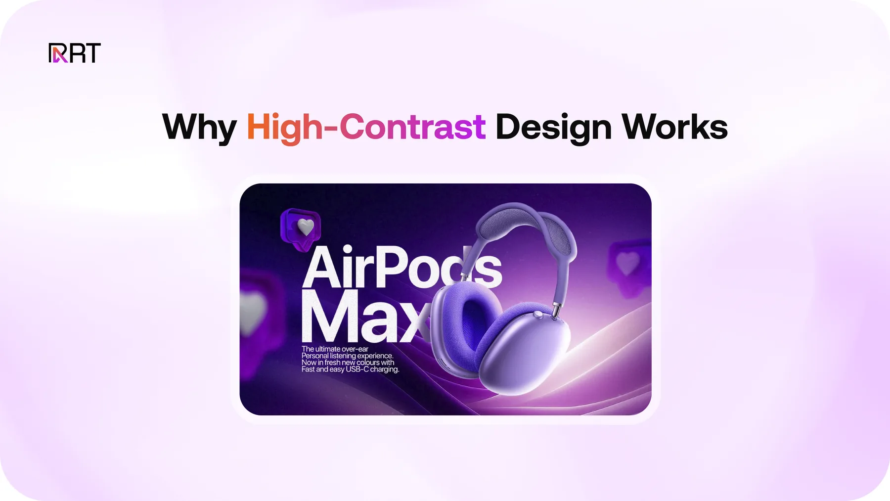 Bold and vibrant design trend example