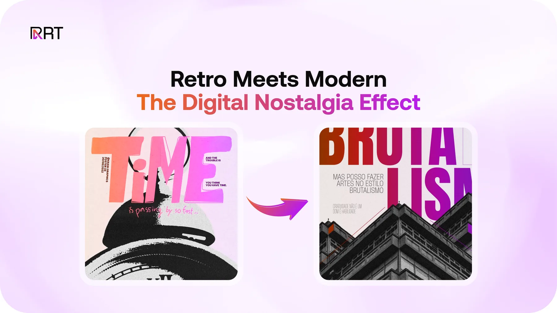 Vintage links design trend example