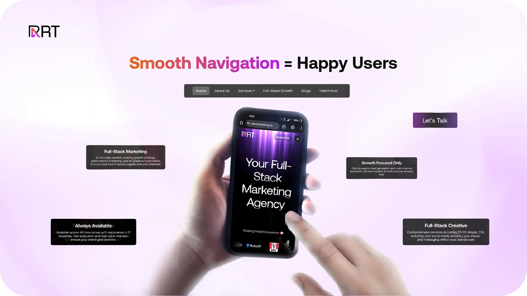 Mobile UX and navigation illustration