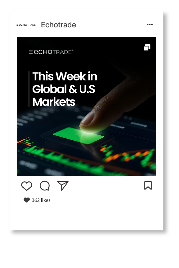 Echotrade Instagram post, this week in markets