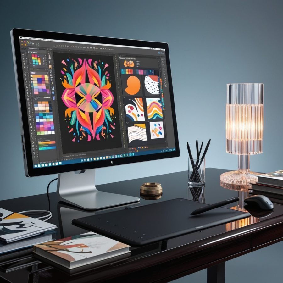 Graphic design workstation