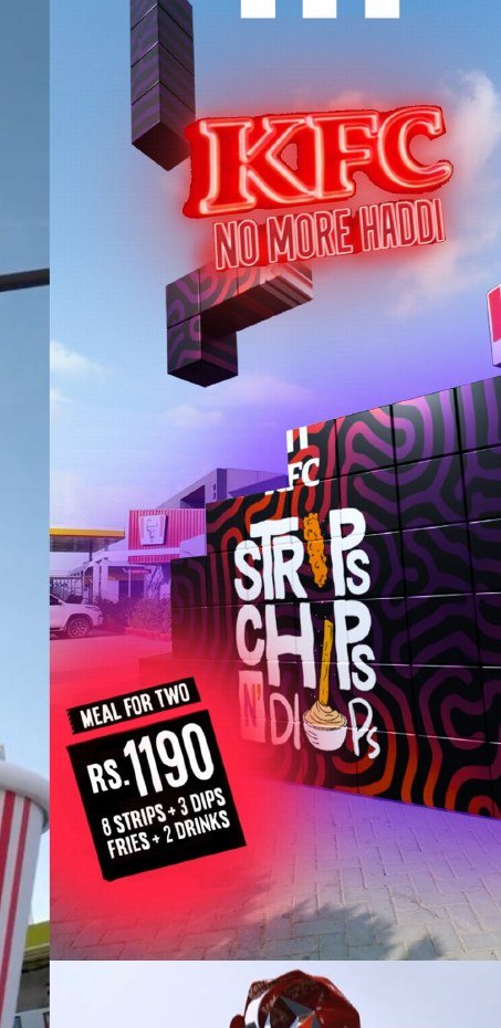Strips Chips Dips CGI billboard still