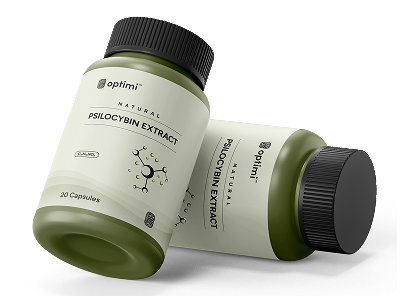 Optimi natural psilocybin extract packaging