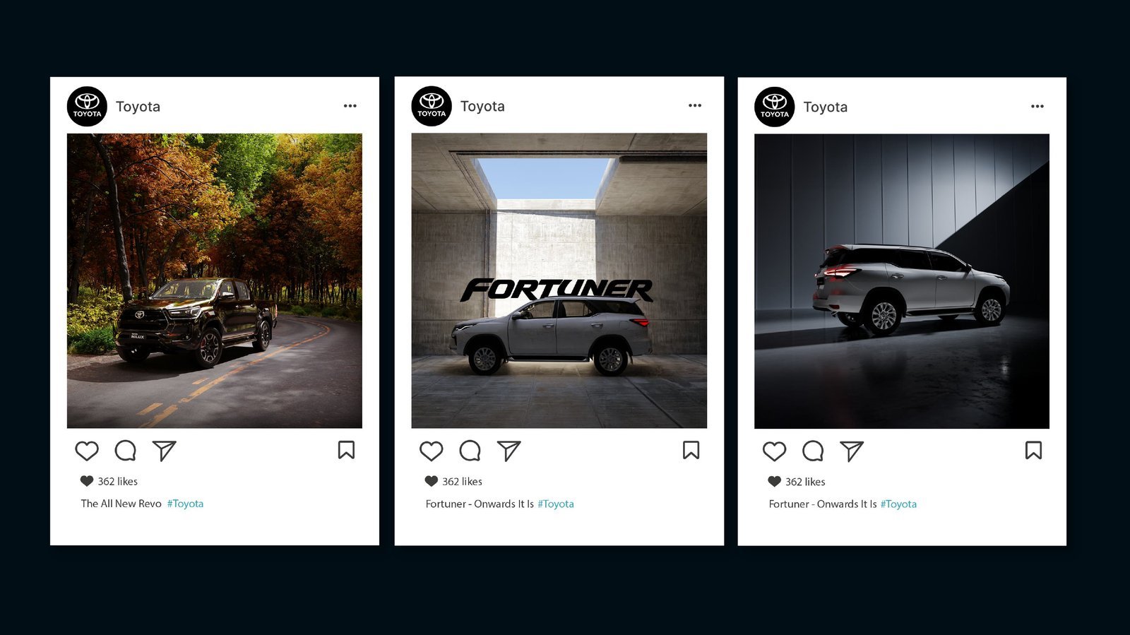 Toyota social media posts